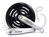 Шатуны Shimano FC-M311 ALTUS  175мм, 48x38x28, 8/7-зв, серебрист.